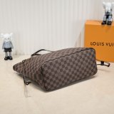 Louis Vuitton Damier Canvas Neverfull MM Bags 32CM Pink N40598