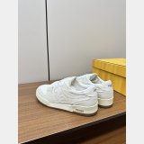 Fendi Match Leather Sneakers