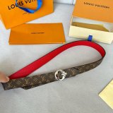 Designer LOUIS VUITTON Women Flowergram Belt 30MM