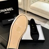 CC Mary Janes Suede Kidskin-Grosgrain Flat