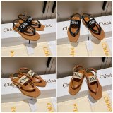 Designer Slippers Dupe AAAAA Replica Chloe Flip Flops