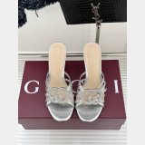 Women's slide sandal with crystal Interlocking G
