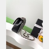 Fake 7 Star Mini Lambskin Flap Quality AS5151 Black Bag