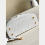 Designer Louis Vuitton Replica Black/White Capucines Mini Capucines M56669 Handbags