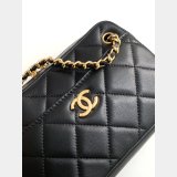 Designer Mini Camera Case Shiny AS5190 Lambskin Black