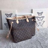 Best Louis Vuitton Wholesale Neverfull Monogram MM APRICOT M50366 Bag