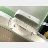 Best AP4936 Grained Shiny Calfskin Vanity Bag