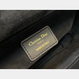 Perfect Quality Replica Lady Dior 24cm Wholesale Cheap Replica Sunglasses  Black Handbag