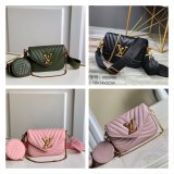 Louis Vuitton Replica M56461/M57864 New Wave Multi Pochette Leather Crossbody