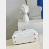 Louis Vuitton AAA Replica Designer Capucines Mini White M97980/M55921 Bag