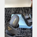 2025 Prada Padded Nappa Leather Slides