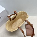 7 Star CELINE TRIOMPHE Hand-woven Raffia Bag