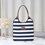 Miu Miu IVY Canvas And Leather Bag 5BG231