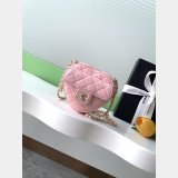 Quality Micro AP2784 Heart Clutch With Chain Bag