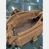 Prada Explorer Medium Suede Shoulder Bag