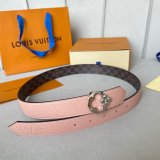 Designer LOUIS VUITTON Women Flowergram Belt 30MM