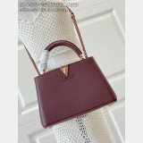Louis Vuitton Perfect Best Capucines M48865 Burgundy Chain Bag