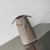 Louis Vuitton M45686 Knockoff Neverfull MM Monogram Empreinte Leather Tourterelle Gray