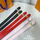 Louis Vuitton Signature Extra Long 35mm Belt Monogram Eclipse Canvas