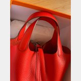 Hermes Replica Picotin Mm Clemens Fitting Red Bag