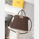 Best Fendi Peekaboo I See U Petite Calf leather Bag