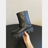 Top Quality Prada Leather Booties