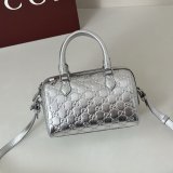 Gucci Fashion 848889 GG Emblem Small Boston Bag