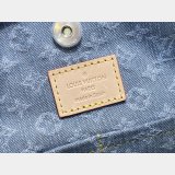 Louis Vuitton M13289 CarryAll MM Monogram Denim Copy Women Bag