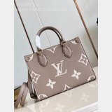 TOP lV Onthego PM Tote Bag Bicolour Monogram Empreinte Leather