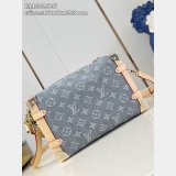 Louis Vuitton M13285 Side Trunk MM Bag Luxury Monogram Denim Grey