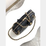 Designer Mini Camera Case Shiny AS5190 Lambskin Black