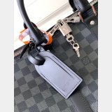 LV Keepall Replica Keepall Bandouliere N41418/N41416/N41413 Damier Graphite Canvas