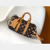 7 Star LOUIS VUITTON M24849 Keepall 25  Monogram Eclipse Reverse BAG