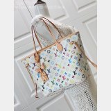 Louis Vuitton Neverfull Multicolor LV x TM  White M27787 Bags