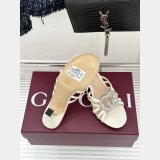 Women's slide sandal with crystal Interlocking G