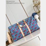 Louis Vuitton LV x TM M13875 Keepall Bandoulière 45 Monogram Denim New Bag