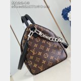 Louis Vuitton Luxury Copy M12243 Speedy Soft 30 Dark Monogram Bag