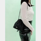 Luxury Prada Rivet Bucket Bag 1BE067