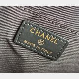 High Quality AS4700 1:1 Pouch Grained shiny Black Bag