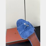 Loro Piana Summer Charms Sandal Suede Goatskin