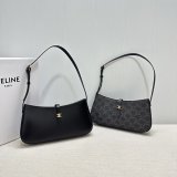 Top Celine Tina Shoulder Bag in Triomphe Canvas 123052