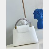 Louis Vuitton AAA Replica Designer Capucines Mini White M97980/M55921 Bag