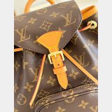 UK Louis Vuitton Best Montsouris Backpack Mini M51137 Brown Canvas