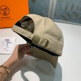 Hermes High Quality Canvas fabric Peaked cap