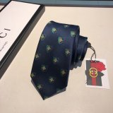 Gucci Silk tie Jacquard crafts insect pattern