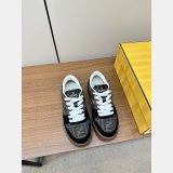 Fendi Match Leather Sneakers