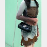 Luxury Prada 1BD345 Flap Calf Leather Shoulder Bag