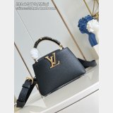 Louis Vuitton Capucines Mini M14976 Black High Quality Handbags