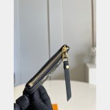 Louis Vuitton Knockoff M80885 Sale Key Pouch Monogram Empreinte Leather Black