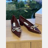 Jimmy Choo Black Soft Spazzolato Flat